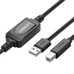 Ugreen US122 USB 2.0 A-B do drukarki, 15m czarny - Kable USB - miniaturka - grafika 1