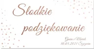 Wesele i ślub - Naklejki personalizowane na pudełka na ciasto - 30 szt. - miniaturka - grafika 1