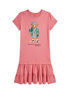 Sukienki i spódniczki dla dziewczynek - Polo Ralph Lauren Sukienka codzienna 313971130001 Różowy Regular Fit - miniaturka - grafika 1