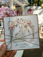 Kartki okolicznościowe i zaproszenia - Wyjątkowa Kartka ślubna z personalizacją - miniaturka - grafika 1