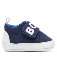 Buty dla chłopców - Półbuty BOSS J51667 Y Granatowy - miniaturka - grafika 1