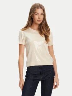 Guess Sweter W5YR21 Z3E70 Écru Regular Fit - Swetry damskie - miniaturka - grafika 1