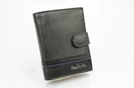 Portfele - Portfel Męski PIERRE CARDIN Skóra Licowa RFID Duży Pionowy Z Zapięciem MATOWY Z OZDOBNYM ELEMENTEM 331A 13 x 10 x 3 [cm] - miniaturka - grafika 1