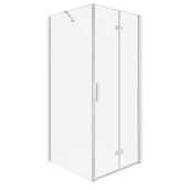Kabiny prysznicowe - Kabina prysznicowa Style DR 80 x SC 90 CHR szkło transparentne 6 mm, profile chrom, drzwi składane KERRA - miniaturka - grafika 1