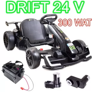 SZYBKI DRIFTUJĄCY GOKART NA AKUMULATOR 24 V, REGULOWANA RAMA AHL007 - Pojazdy elektryczne dla dzieci - miniaturka - grafika 1