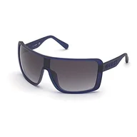 Okulary przeciwsłoneczne - Guess Męskie 0 okulary przeciwsłoneczne, niebieski matowy, 00 - miniaturka - grafika 1