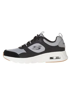 Skechers Skórzane sneakersy "Air Court Yatton" w kolorze szaro-czarnym - Trampki męskie - miniaturka - grafika 1