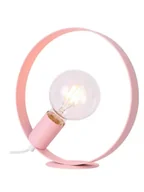 Lampy stojące - Różowa lampa stołowa koło - 3X V057 Kilexo - miniaturka - grafika 1