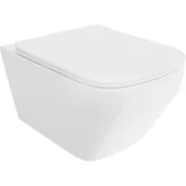 Miski WC - Mexen Riva miska wc Rimless Tornado z deską wolnoopadającą slim, duroplast, biała połysk - 30630200T - miniaturka - grafika 1