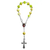 Dewocjonalia - 10-tka różańca zielona - biżuteria - miniaturka - grafika 1