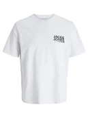 Koszulki męskie - Jack & Jones Koszulka "Jjgeplas" w kolorze białym - miniaturka - grafika 1