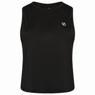 Koszulki sportowe damskie - Damski podkoszulek Dare 2b Meditate Crop Top Rozmiar: XXL / Kolor: czarny - miniaturka - grafika 1
