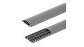 Kanały kablowe - Listwa maskująca przewody TV maskownica uniwersalna napodłogowa naścienna 60x15mm szara 2m - miniaturka - grafika 1
