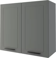 Meble kuchenne - Bergamo Szafka Wisząca W3/80 Szary Mat - miniaturka - grafika 1