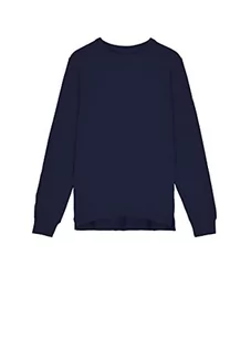 ECOALF, bluza męska Taberalf, bez kaptura, bawełniana tkanina z recyklingu, męska bluza z recyklingu, bluza z kapturem męska, wygodna i lekka, Granatowy, M - Bluzy męskie - miniaturka - grafika 1