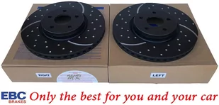 Przednia NAWIERCANA NACINANA tarcza hamulcowa 320mm EBC seria GD Ford Escape AWD 2013- - Tarcze hamulcowe - miniaturka - grafika 4