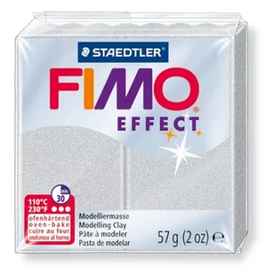 Fimo GDD Grupa Dystrybucyjna Daccar Effect, masa termoutwardzalna, modelina, srebrna z brokatem - Masy plastyczne - miniaturka - grafika 1