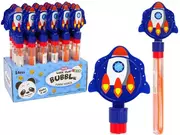 Bańki mydlane - Bańki mydlane rakieta niebieska 30cm Leantoys - miniaturka - grafika 1