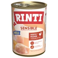 Mokra karma dla psów - Megapakiet RINTI Sensible, 24 x 400 g - Kurczak i marchew - miniaturka - grafika 1