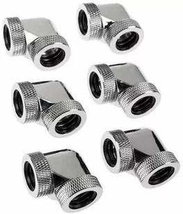RAIJINTEK PELIAS D160906 Złącze 16mm adapter 90 stopni - 6-pak srebrny - Chłodzenie wodne - miniaturka - grafika 1