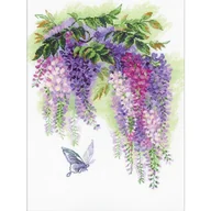 Pasmanteria - Haft krzyżykowy - Zestaw do haftu z włóczką - Wisteria - miniaturka - grafika 1