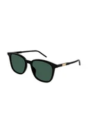 Okulary przeciwsłoneczne - Gucci okulary przeciwsłoneczne męskie kolor czarny - miniaturka - grafika 1