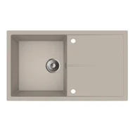 Zlewozmywaki - Zlewozmywak granitowy Adore 86 cm beżowy MILÓ - miniaturka - grafika 1