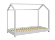 Łóżka dla dzieci i młodzieży - Białe łóżko dziecięce 80x160 A4-K01 - miniaturka - grafika 1