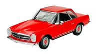 Samochody i pojazdy dla dzieci - WELLY 1963 MERCEDES - BENZ 230SL CZERWONY 1:24 24093 - miniaturka - grafika 1