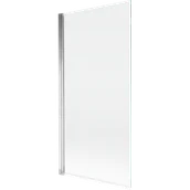 Parawany nawannowe - Mexen Mist parawan nawannowy 1-skrzydłowy 90 x 150 cm, transparent, chrom - 8A9-090-001-01-00 - miniaturka - grafika 1