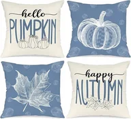 Poszewki na poduszki - POSZEWKI 40x40cm JESIENNE DYNIA HALLOWEEN ELEGANCKIE DEKORACYJNE NA JAŚKI - miniaturka - grafika 1