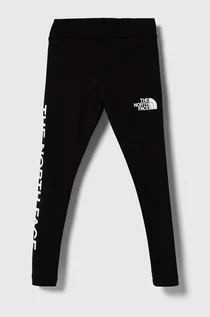 Spodnie i spodenki dla dziewczynek - The North Face legginsy dziecięce GRAPHIC LEGGINGS kolor czarny z nadrukiem - grafika 1