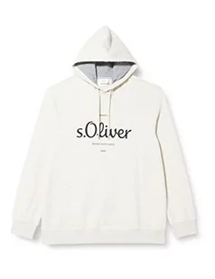 s.Oliver Big Size Bluza męska z długim rękawem, biała, XXL, biały, XXL - Bluzy męskie - miniaturka - grafika 1