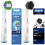 Końcówki do szczoteczek elektrycznych - Końcówka Oral-B Precision Clean EB20RB Clean Maximizer + Pure Clean EB20CH węgiel aktywny - miniaturka - grafika 1