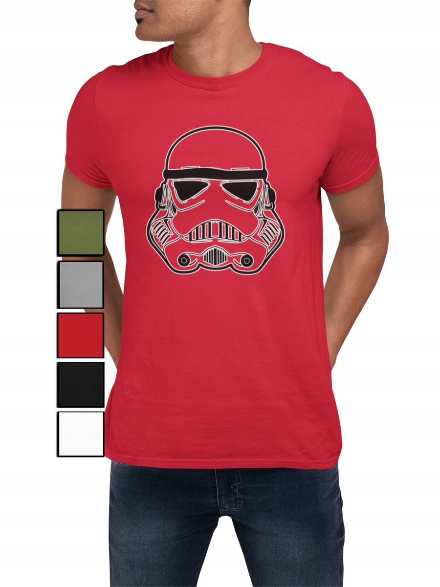 KOSZULKA T-SHIRT MĘSKA Z NADRUKIEM STAR WARS LORD NAPIS YODA - S