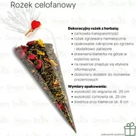 Herbata - Biała słodycz (Pakowanie ozdobne, Rożek celofanowy 25 g) - miniaturka - grafika 1