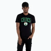 Koszulki męskie - Koszulka męska New Era Celtics black - miniaturka - grafika 1