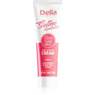DELIA Satine Depilation Krem do depilacji 12w1 Total Effect 100 ml - Kosmetyki do pielęgnacji twarzy męskie - miniaturka - grafika 1