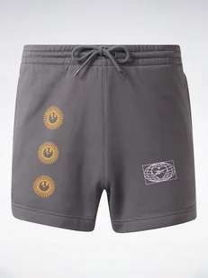 Reebok Szorty sportowe damskie Classics Good Vibes ocieplane r.s Szary - Spodenki damskie Reebok Szorty sportowe damskie Classics Good Vibes ocieplane r.s Szary - Spodenki damskie - miniaturka - grafika 1