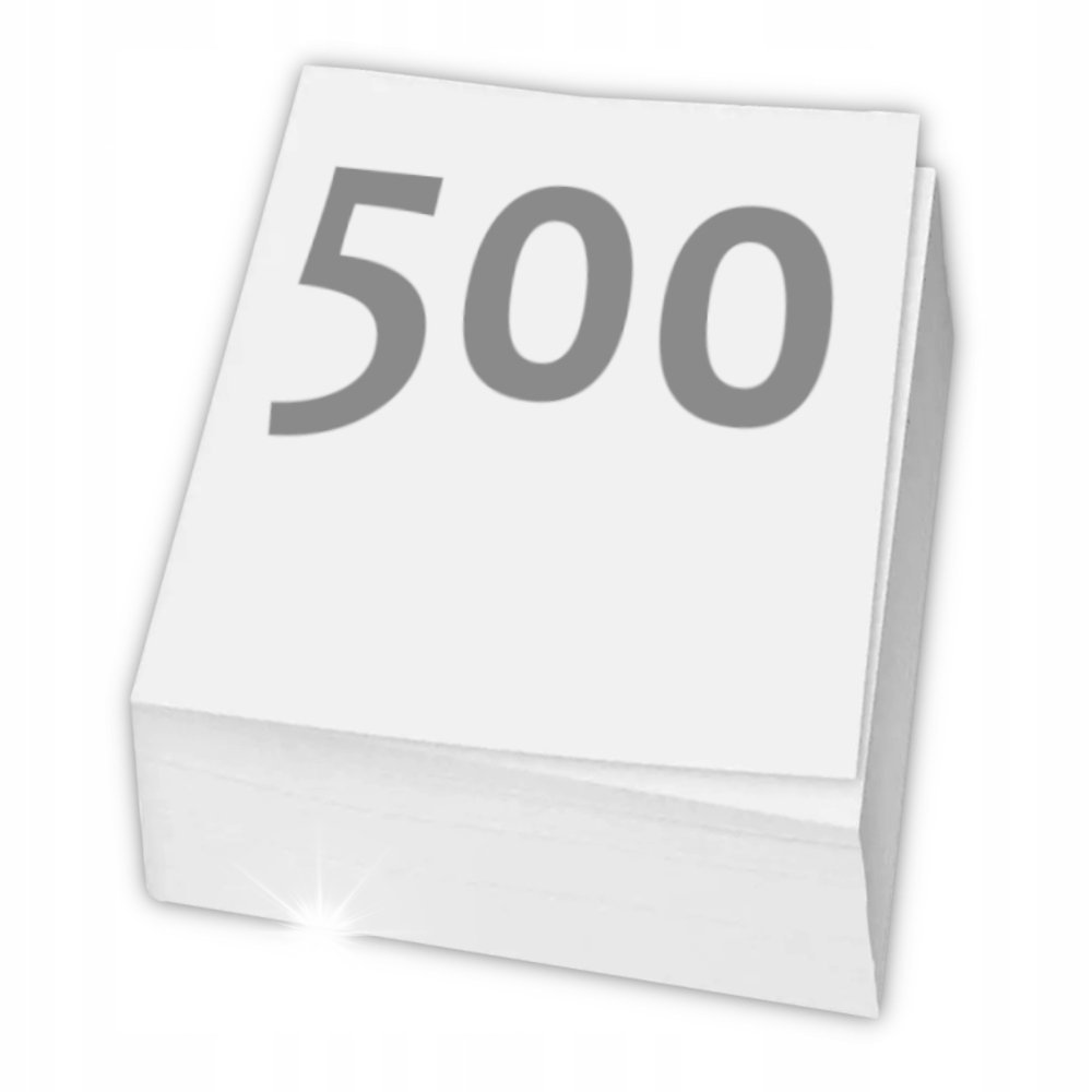 Papier ksero A4 BIUROWY Biały Do Drukarki 2500 Arkuszy KARTEK 80g 5 RYZ