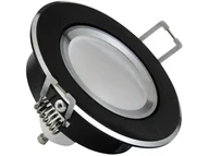 Oprawy, klosze i abażury - Polux Oczko halogenowe SUN LED GU10 3,5W 20W czarny szczotkowany 301178 - miniaturka - grafika 1