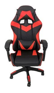 Fotel Gamingowy Z Masażerem Biurowy Dla Gracza Obrotowy Regulowany Sport Czerwony - Fotele gamingowe Fotel Gamingowy Z Masażerem Biurowy Dla Gracza Obrotowy Regulowany Sport Czerwony - Fotele gamingowe - miniaturka - grafika 1
