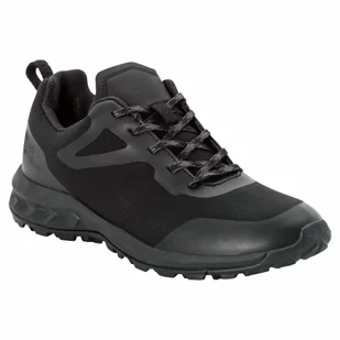 Damskie buty turystyczne softshellowe Jack Wolfskin WOODLAND SHELL TEXAPORE LOW W black - 36 - Buty trekkingowe damskie - miniaturka - grafika 1