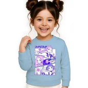 Bluzy dla dziewczynek - BLUZA DZIECIĘCA K-POPOWE ŁOWCZYNIE DEMONÓW HUNTRIX 122-128 BAWEŁNIANA - miniaturka - grafika 1