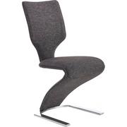 Krzesła - Krzesło Metalowe K-307 Halmar Czarny, Ciemny Popiel - miniaturka - grafika 1