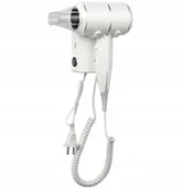 Suszarki do włosów - Suszarka do włosów hotelowa ścienna 1800W biała - miniaturka - grafika 1