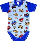 Body dla niemowląt - Body KRÓTKI rękaw 100% Bawełna AUTA r 68 KLEKLE - miniaturka - grafika 1