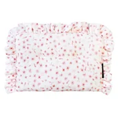 Kołdry i poduszki dla dzieci - Muślinowa poduszka z falbanką Kwiaty Róż, Lullalove - miniaturka - grafika 1