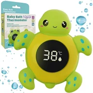 Zabawki do kąpieli - WOOPIE BABY Termometr do Kąpieli 2w1 Mierzenia Temperatury Wody i Pomieszczenia Żółwik - miniaturka - grafika 1