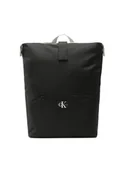 Plecaki - Calvin Klein Jeans Plecak Logo Roll Up Backpack IU0IU00383 Czarny - miniaturka - grafika 1